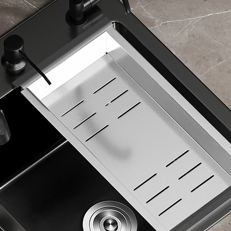 Stainless Steel Double Basin Sink Drop-In Kitchen Sink with Drain Assembly Clearhalo 'Home Improvement' 'home_improvement' 'home_improvement_kitchen_sinks' 'Kitchen Remodel & Kitchen Fixtures' 'Kitchen Sinks & Faucet Components' 'Kitchen Sinks' 'kitchen_sinks' 6150446