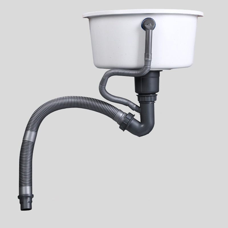 White 9" H Sink Single Bowl Drop-In Kitchen Sink with Soundproofing Clearhalo 'Home Improvement' 'home_improvement' 'home_improvement_kitchen_sinks' 'Kitchen Remodel & Kitchen Fixtures' 'Kitchen Sinks & Faucet Components' 'Kitchen Sinks' 'kitchen_sinks' 6150546