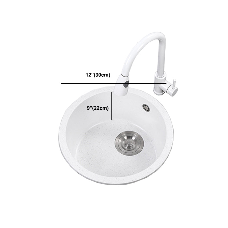 White 9" H Sink Single Bowl Drop-In Kitchen Sink with Soundproofing Clearhalo 'Home Improvement' 'home_improvement' 'home_improvement_kitchen_sinks' 'Kitchen Remodel & Kitchen Fixtures' 'Kitchen Sinks & Faucet Components' 'Kitchen Sinks' 'kitchen_sinks' 6150557