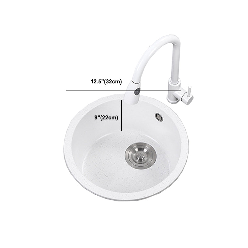 White 9" H Sink Single Bowl Drop-In Kitchen Sink with Soundproofing Clearhalo 'Home Improvement' 'home_improvement' 'home_improvement_kitchen_sinks' 'Kitchen Remodel & Kitchen Fixtures' 'Kitchen Sinks & Faucet Components' 'Kitchen Sinks' 'kitchen_sinks' 6150561