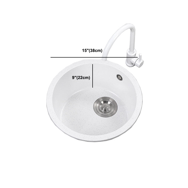 White 9" H Sink Single Bowl Drop-In Kitchen Sink with Soundproofing Clearhalo 'Home Improvement' 'home_improvement' 'home_improvement_kitchen_sinks' 'Kitchen Remodel & Kitchen Fixtures' 'Kitchen Sinks & Faucet Components' 'Kitchen Sinks' 'kitchen_sinks' 6150567