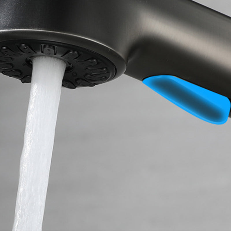 Modern Bathroom Faucet Solid Color Metal Centerset Lavatory Faucet Clearhalo 'Bathroom Remodel & Bathroom Fixtures' 'Bathroom Sink Faucets' 'Bathroom Sinks & Faucet Components' 'bathroom_sink_faucets' 'Home Improvement' 'home_improvement' 'home_improvement_bathroom_sink_faucets' 6151547