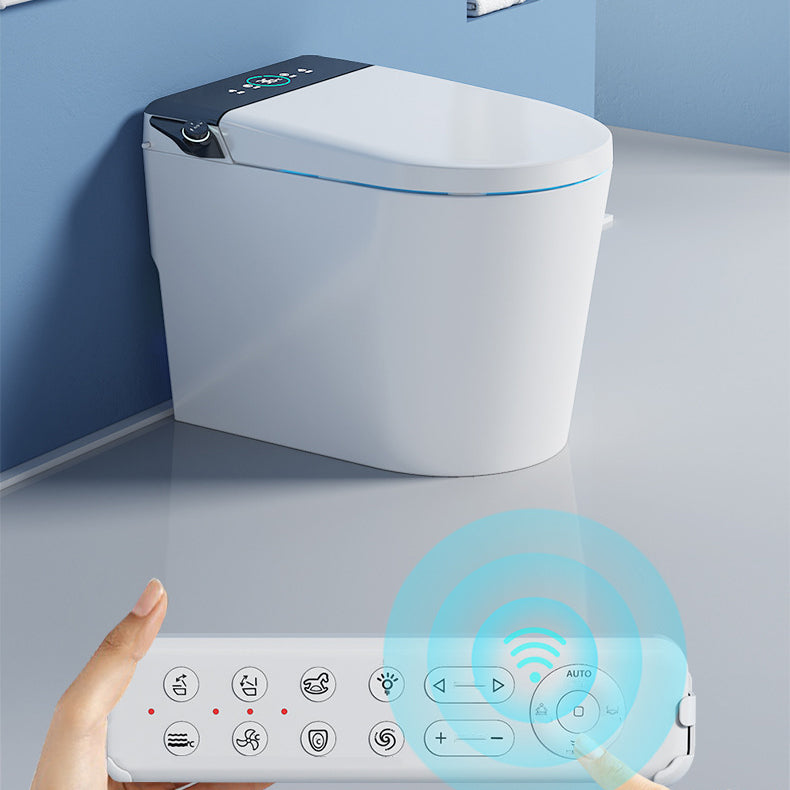 Modern Heated Seat Toilet Bowl Floor Mount ABS Toilet with Toilet Seat Clearhalo 'Bathroom Remodel & Bathroom Fixtures' 'Home Improvement' 'home_improvement' 'home_improvement_toilets' 'Toilets & Bidets' 'Toilets' 6160449