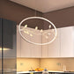 Modern Circle Pendant Light Fixture Acrylic Dining Room LED Ceiling Lamp in White with Branch Decor, White/Warm Light Clearhalo 'Ceiling Lights' 'Modern Pendants' 'Modern' 'Pendant Lights' 'Pendants' Lighting' 616045