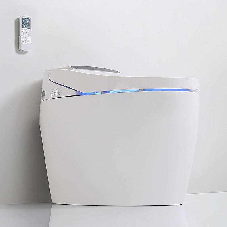 Modern Floor Mount Toilet Bowl Siphon Jet Bidet Toilet with Seat for Bathroom Radar Flip (Upgrading) Clearhalo 'Bathroom Remodel & Bathroom Fixtures' 'Home Improvement' 'home_improvement' 'home_improvement_toilets' 'Toilets & Bidets' 'Toilets' 6160494