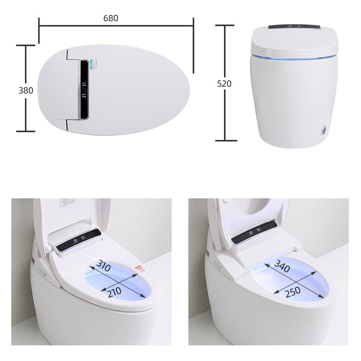 Modern Floor Mount Toilet Bowl Siphon Jet Bidet Toilet with Seat for Bathroom Clearhalo 'Bathroom Remodel & Bathroom Fixtures' 'Home Improvement' 'home_improvement' 'home_improvement_toilets' 'Toilets & Bidets' 'Toilets' 6160511