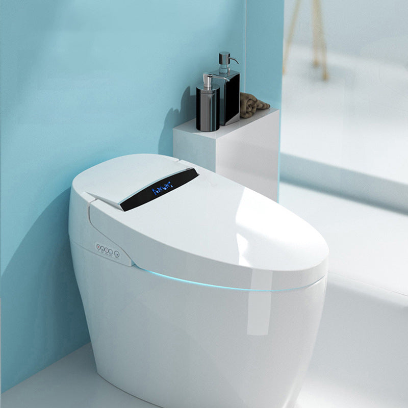 Modern Floor Mount Toilet Bowl Siphon Jet Bidet Toilet with Seat for Bathroom Clearhalo 'Bathroom Remodel & Bathroom Fixtures' 'Home Improvement' 'home_improvement' 'home_improvement_toilets' 'Toilets & Bidets' 'Toilets' 6160512