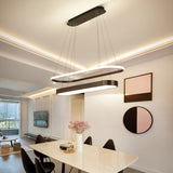 Black/Gold 2-Rectangle Pendant Chandelier Minimalist LED Acrylic Hanging Light in White/Warm Light Clearhalo 'Ceiling Lights' 'Chandeliers' 'Modern Chandeliers' 'Modern' Lighting' 616067