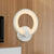 White Hoop Wall Sconce Lighting Simple LED Acrylic Wall Mounted Lamp Fixture for Corner White Clearhalo 'Cast Iron' 'Glass' 'Industrial' 'Modern wall lights' 'Modern' 'Tiffany' 'Traditional wall lights' 'Wall Lamps & Sconces' 'Wall Lights' Lighting' 616140