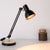 1 Light Metal Desk Lighting Loft Style Matte Black/White Dome Shade Flexible Indoor Desk Lamp Black Clearhalo 'Desk Lamps' 'Lamps' Lighting' 616349