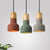 1 Bulb Barn Pendant Light Industrial Style Gray/Green/Red Cement Ceiling Fixture with Hanging Cord Grey Clearhalo 'Ceiling Lights' 'Modern Pendants' 'Modern' 'Pendant Lights' 'Pendants' Lighting' 616518