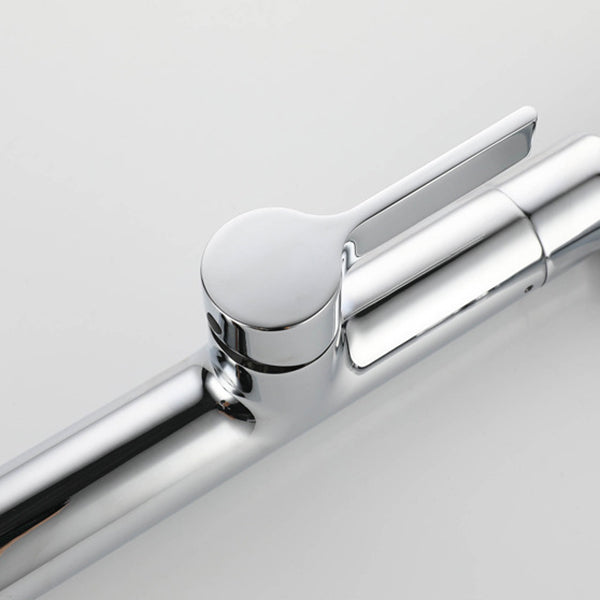 Modern Kitchen Faucet Copper Single Handle High Arc Kitchen Faucet Clearhalo 'Home Improvement' 'home_improvement' 'home_improvement_kitchen_faucets' 'Kitchen Faucets' 'Kitchen Remodel & Kitchen Fixtures' 'Kitchen Sinks & Faucet Components' 'kitchen_faucets' 6166999