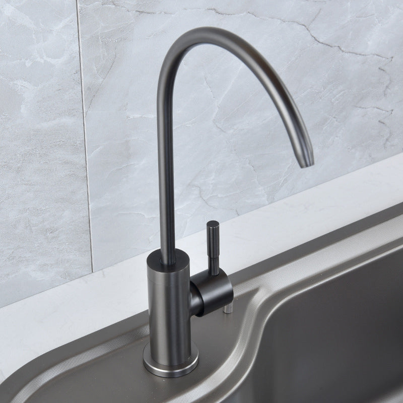 Pull Down 1-Hold Single Handle Kitchen Faucet High Arch Water Filler Clearhalo 'Home Improvement' 'home_improvement' 'home_improvement_kitchen_faucets' 'Kitchen Faucets' 'Kitchen Remodel & Kitchen Fixtures' 'Kitchen Sinks & Faucet Components' 'kitchen_faucets' 6167138