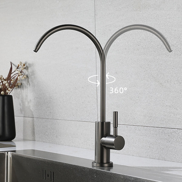 Pull Down 1-Hold Single Handle Kitchen Faucet High Arch Water Filler Clearhalo 'Home Improvement' 'home_improvement' 'home_improvement_kitchen_faucets' 'Kitchen Faucets' 'Kitchen Remodel & Kitchen Fixtures' 'Kitchen Sinks & Faucet Components' 'kitchen_faucets' 6167140
