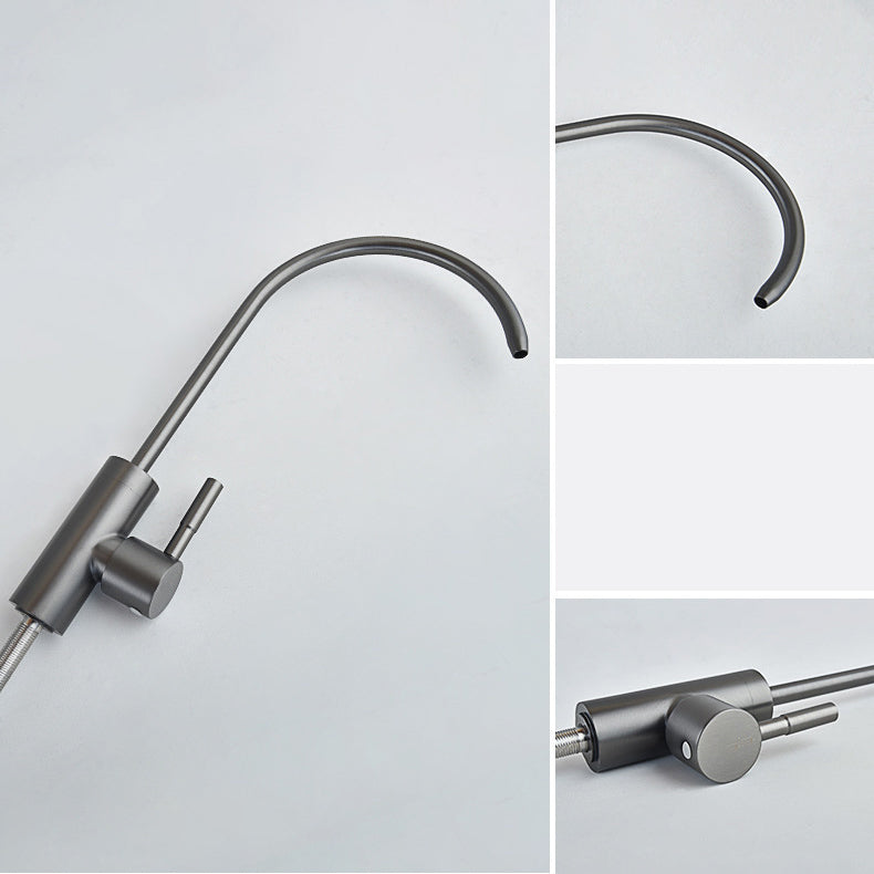 Pull Down 1-Hold Single Handle Kitchen Faucet High Arch Water Filler Clearhalo 'Home Improvement' 'home_improvement' 'home_improvement_kitchen_faucets' 'Kitchen Faucets' 'Kitchen Remodel & Kitchen Fixtures' 'Kitchen Sinks & Faucet Components' 'kitchen_faucets' 6167145