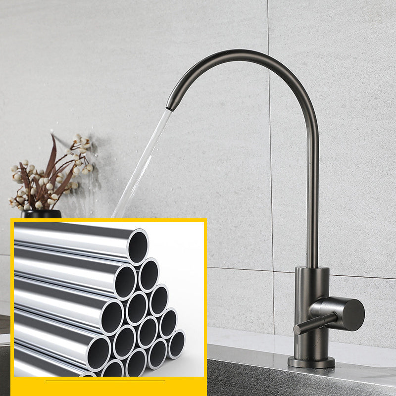 Pull Down 1-Hold Single Handle Kitchen Faucet High Arch Water Filler Clearhalo 'Home Improvement' 'home_improvement' 'home_improvement_kitchen_faucets' 'Kitchen Faucets' 'Kitchen Remodel & Kitchen Fixtures' 'Kitchen Sinks & Faucet Components' 'kitchen_faucets' 6167148