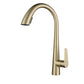 Modern Style Retractable Kitchen Faucet 304 Stainless Steel 1-Handle Kitchen Faucet Gold Clearhalo 'Home Improvement' 'home_improvement' 'home_improvement_kitchen_faucets' 'Kitchen Faucets' 'Kitchen Remodel & Kitchen Fixtures' 'Kitchen Sinks & Faucet Components' 'kitchen_faucets' 6167151