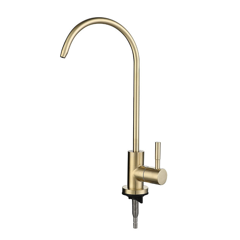 Contemporary Single Handle Kitchen Faucet Pull Down 1-Hold Bar Faucet with No Sensor Clearhalo 'Home Improvement' 'home_improvement' 'home_improvement_kitchen_faucets' 'Kitchen Faucets' 'Kitchen Remodel & Kitchen Fixtures' 'Kitchen Sinks & Faucet Components' 'kitchen_faucets' 6167242