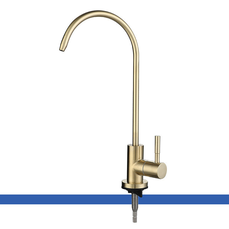 Contemporary Single Handle Kitchen Faucet Pull Down 1-Hold Bar Faucet with No Sensor Clearhalo 'Home Improvement' 'home_improvement' 'home_improvement_kitchen_faucets' 'Kitchen Faucets' 'Kitchen Remodel & Kitchen Fixtures' 'Kitchen Sinks & Faucet Components' 'kitchen_faucets' 6167243