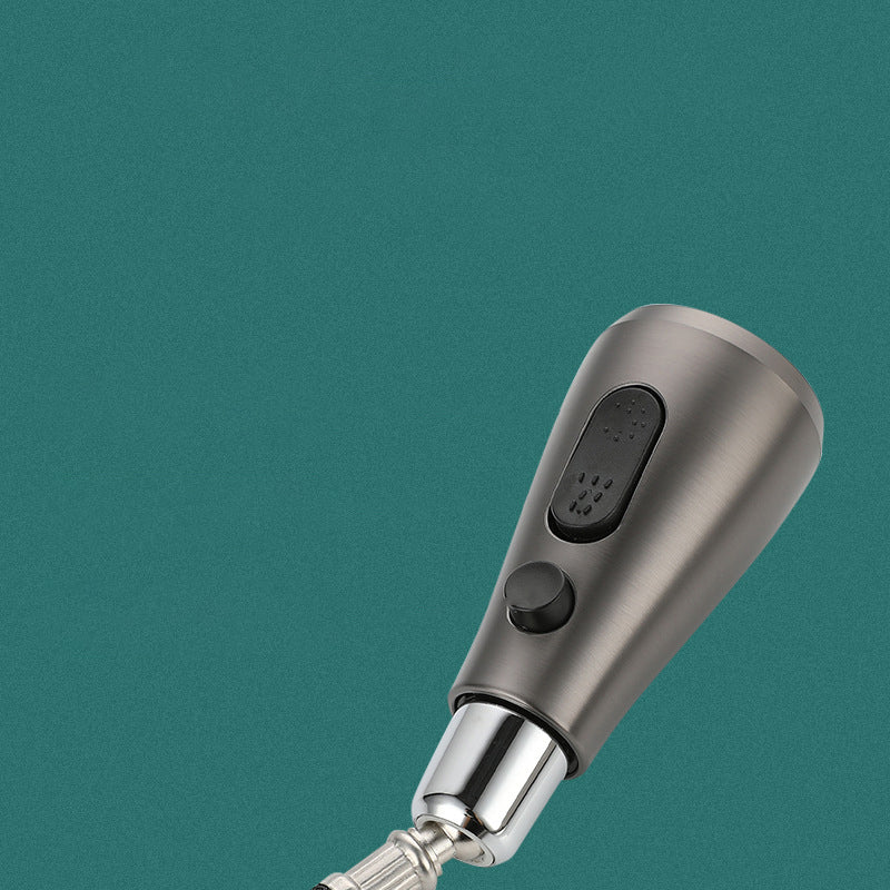 Modern Style Retractable Kitchen Faucet Stainless Steel Single Handle Kitchen Faucet Clearhalo 'Home Improvement' 'home_improvement' 'home_improvement_kitchen_faucets' 'Kitchen Faucets' 'Kitchen Remodel & Kitchen Fixtures' 'Kitchen Sinks & Faucet Components' 'kitchen_faucets' 6167276