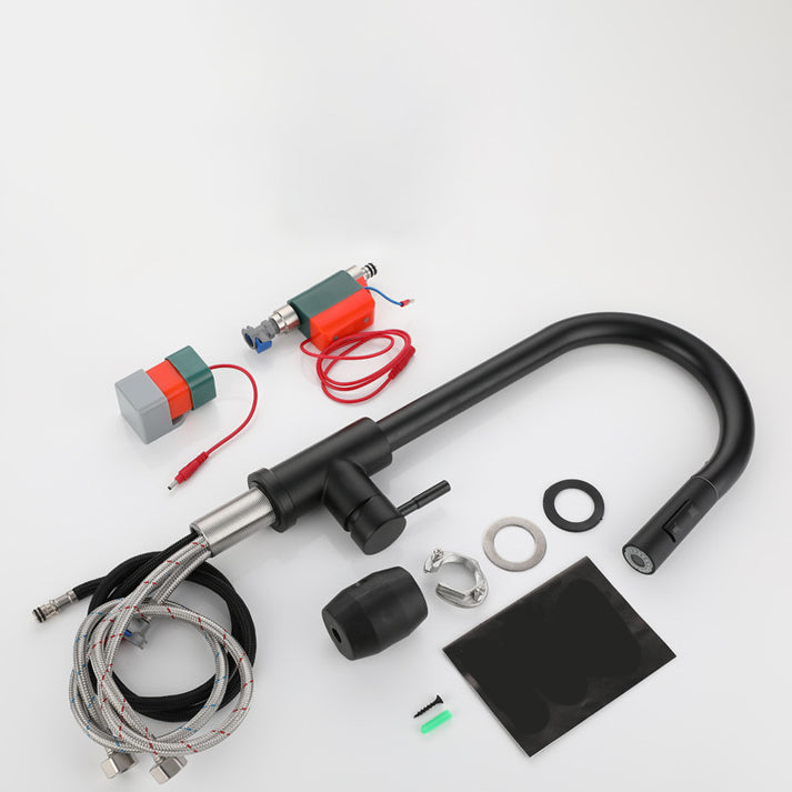 Modern Pull down Sprayer Water Filler One Handle High Arch Kitchen Faucet Clearhalo 'Home Improvement' 'home_improvement' 'home_improvement_kitchen_faucets' 'Kitchen Faucets' 'Kitchen Remodel & Kitchen Fixtures' 'Kitchen Sinks & Faucet Components' 'kitchen_faucets' 6167323