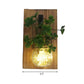Flower/Plant Accent Wall String Light Rustic Clear Glass Shade Twinkle Light for Tea Shop Clearhalo 'Wall Lamps & Sconces' 'Wall Lights' Lighting' 616810