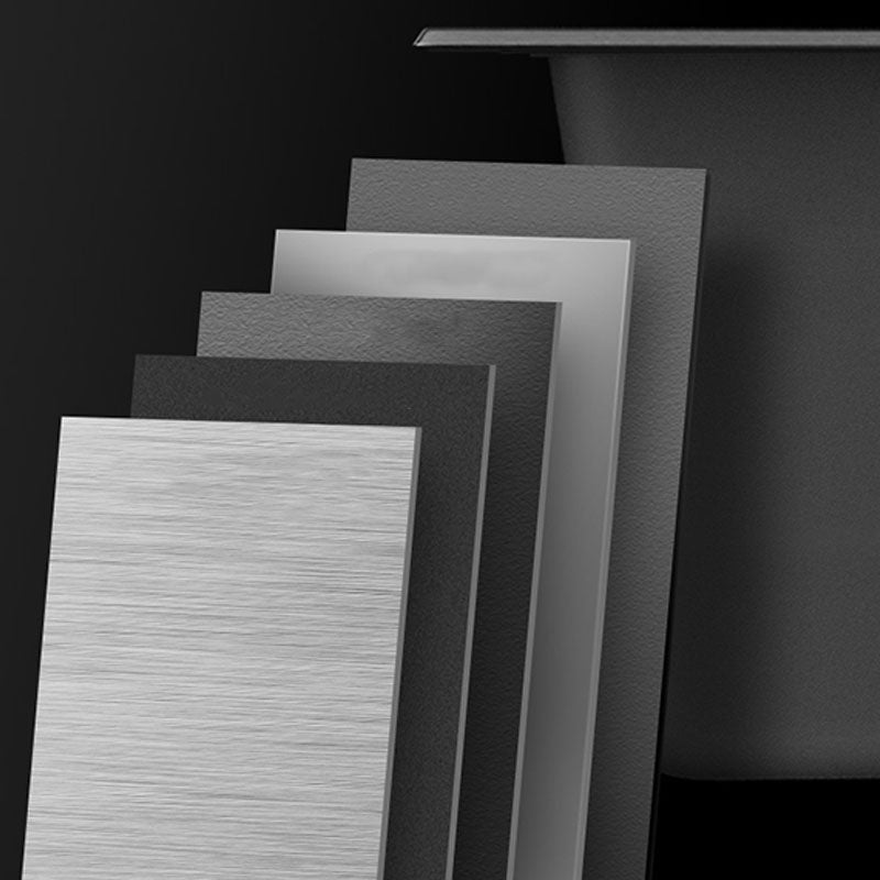 Contemporary Style Kitchen Sink Stainless Steel Kitchen Sink with Drain Strainer Kit Clearhalo 'Home Improvement' 'home_improvement' 'home_improvement_kitchen_sinks' 'Kitchen Remodel & Kitchen Fixtures' 'Kitchen Sinks & Faucet Components' 'Kitchen Sinks' 'kitchen_sinks' 6168126