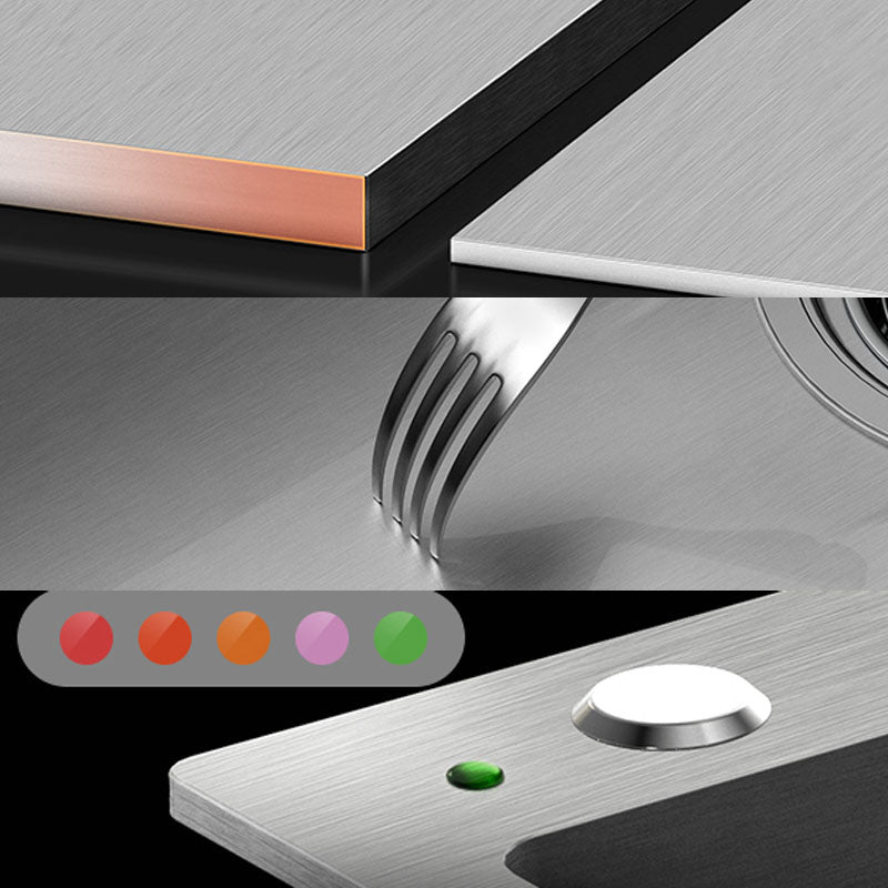 Classic Style Kitchen Sink Stainless Steel 3 Holes Kitchen Sink with Drain Strainer Kit Clearhalo 'Home Improvement' 'home_improvement' 'home_improvement_kitchen_sinks' 'Kitchen Remodel & Kitchen Fixtures' 'Kitchen Sinks & Faucet Components' 'Kitchen Sinks' 'kitchen_sinks' 6168151