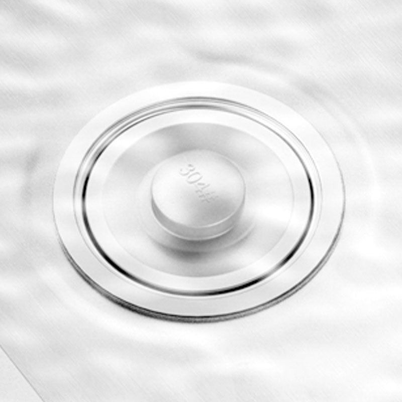 Classic Style Kitchen Sink Stainless Steel 3 Holes Kitchen Sink with Drain Strainer Kit Clearhalo 'Home Improvement' 'home_improvement' 'home_improvement_kitchen_sinks' 'Kitchen Remodel & Kitchen Fixtures' 'Kitchen Sinks & Faucet Components' 'Kitchen Sinks' 'kitchen_sinks' 6168160