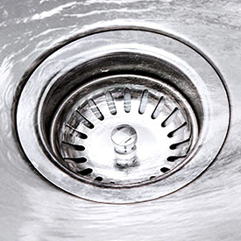 Modern Kitchen Sink Stainless Steel with Basket Strainer and Drain Assembly Sink Only Clearhalo 'Home Improvement' 'home_improvement' 'home_improvement_kitchen_sinks' 'Kitchen Remodel & Kitchen Fixtures' 'Kitchen Sinks & Faucet Components' 'Kitchen Sinks' 'kitchen_sinks' 6168227