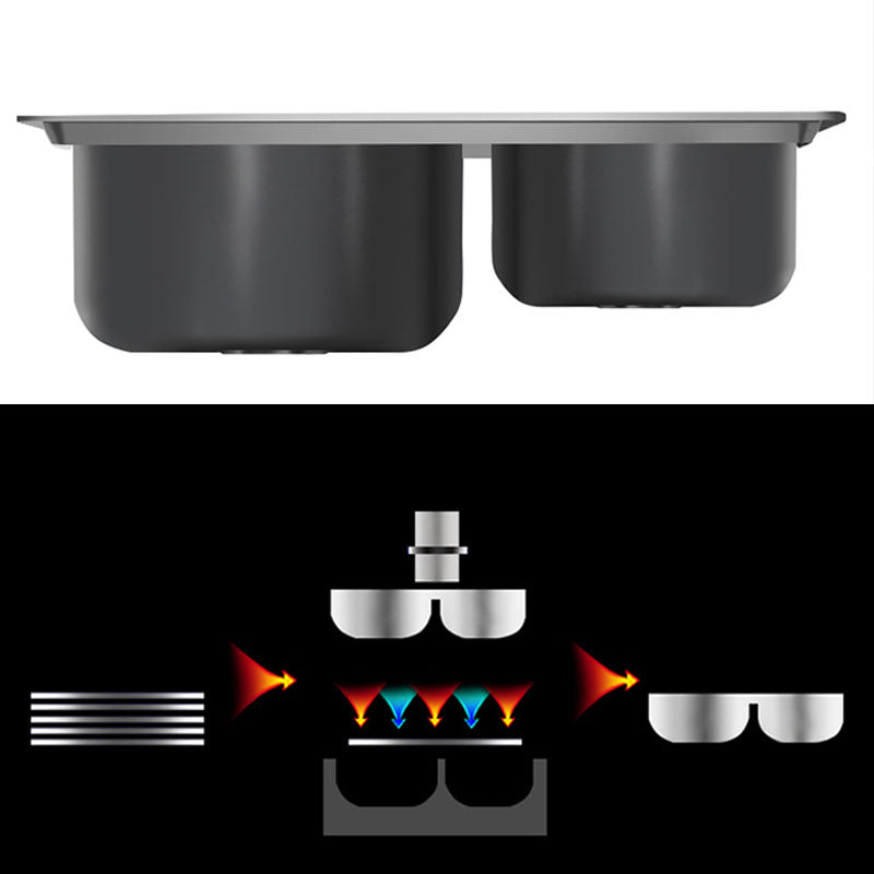 Classic Style Kitchen Sink Stainless Steel Kitchen Sink with Drain Strainer Kit Clearhalo 'Home Improvement' 'home_improvement' 'home_improvement_kitchen_sinks' 'Kitchen Remodel & Kitchen Fixtures' 'Kitchen Sinks & Faucet Components' 'Kitchen Sinks' 'kitchen_sinks' 6168473