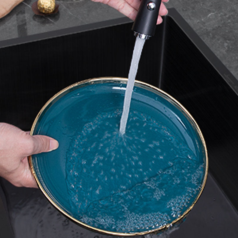 Classic Kitchen Sink Stainless Steel 1 Holes Kitchen Sink with Drain Strainer Kit Clearhalo 'Home Improvement' 'home_improvement' 'home_improvement_kitchen_sinks' 'Kitchen Remodel & Kitchen Fixtures' 'Kitchen Sinks & Faucet Components' 'Kitchen Sinks' 'kitchen_sinks' 6168503