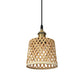 Hand-Worked Bamboo Hanging Light Modern 1 Head Beige Pendant Lamp with Barrel/Dome Shade for Coffee Shop Clearhalo 'Ceiling Lights' 'Pendant Lights' 'Pendants' Lighting' 616890