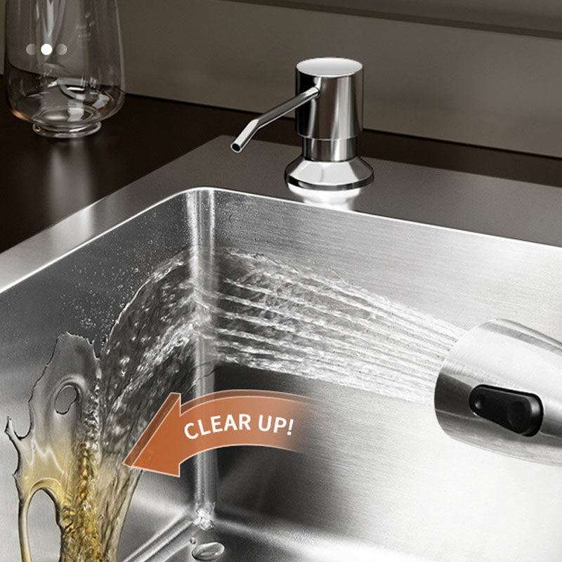 Modern Workstation Sink Stainless Steel with Drain Assembly and Faucet Kitchen Sink Clearhalo 'Home Improvement' 'home_improvement' 'home_improvement_kitchen_sinks' 'Kitchen Remodel & Kitchen Fixtures' 'Kitchen Sinks & Faucet Components' 'Kitchen Sinks' 'kitchen_sinks' 6176569