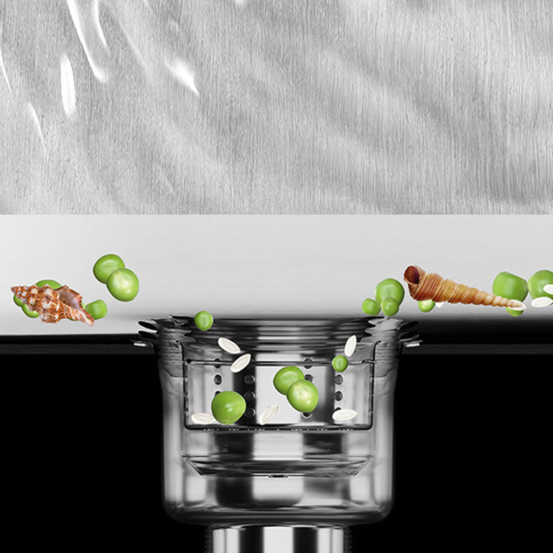 Modern Workstation Sink Stainless Steel with Drain Assembly and Faucet Kitchen Sink Clearhalo 'Home Improvement' 'home_improvement' 'home_improvement_kitchen_sinks' 'Kitchen Remodel & Kitchen Fixtures' 'Kitchen Sinks & Faucet Components' 'Kitchen Sinks' 'kitchen_sinks' 6176582