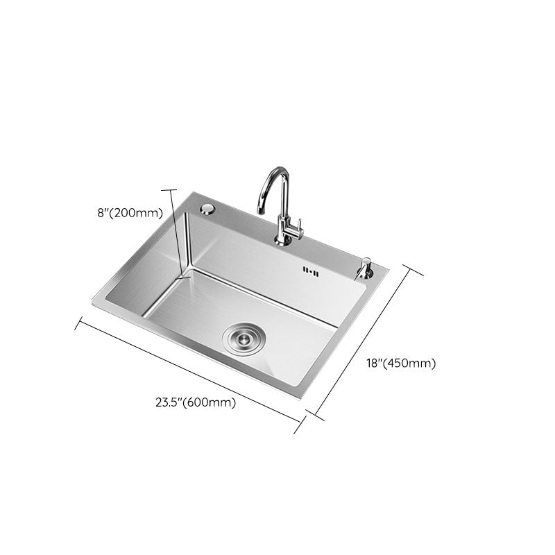 Modern Workstation Sink Stainless Steel with Drain Assembly and Faucet Kitchen Sink Clearhalo 'Home Improvement' 'home_improvement' 'home_improvement_kitchen_sinks' 'Kitchen Remodel & Kitchen Fixtures' 'Kitchen Sinks & Faucet Components' 'Kitchen Sinks' 'kitchen_sinks' 6176596