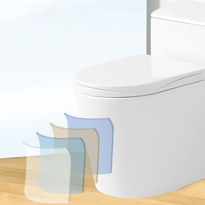 Modern Siphon Jet Toilet Bowl One Piece Bidet Toilet with Seat for Bathroom Clearhalo 'Bathroom Remodel & Bathroom Fixtures' 'Home Improvement' 'home_improvement' 'home_improvement_toilets' 'Toilets & Bidets' 'Toilets' 6177025