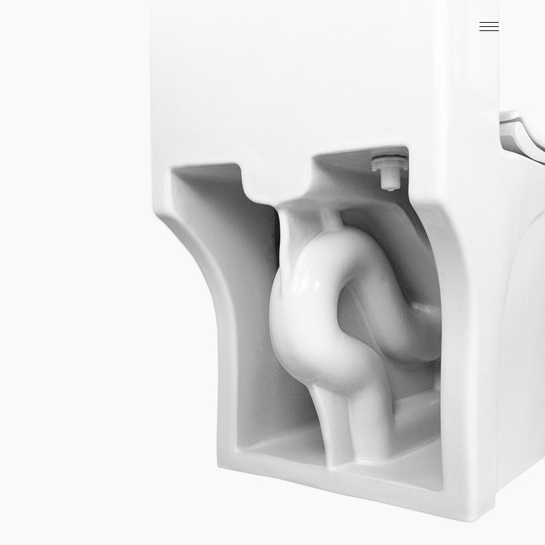 Modern Siphon Jet Toilet Bowl One Piece Bidet Toilet with Seat for Bathroom Clearhalo 'Bathroom Remodel & Bathroom Fixtures' 'Home Improvement' 'home_improvement' 'home_improvement_toilets' 'Toilets & Bidets' 'Toilets' 6177030