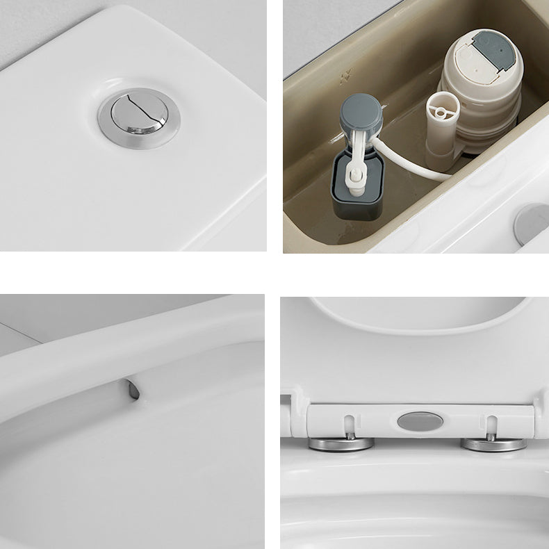 Modern Siphon Jet Toilet Bowl One Piece Bidet Toilet with Seat for Bathroom Clearhalo 'Bathroom Remodel & Bathroom Fixtures' 'Home Improvement' 'home_improvement' 'home_improvement_toilets' 'Toilets & Bidets' 'Toilets' 6177033