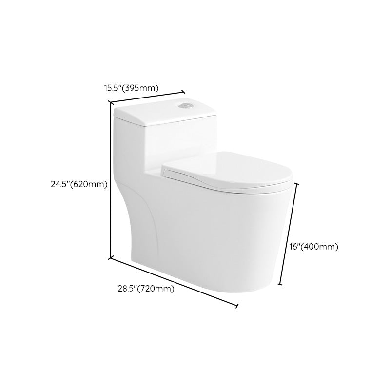 Modern Siphon Jet Toilet Bowl One Piece Bidet Toilet with Seat for Bathroom Clearhalo 'Bathroom Remodel & Bathroom Fixtures' 'Home Improvement' 'home_improvement' 'home_improvement_toilets' 'Toilets & Bidets' 'Toilets' 6177037