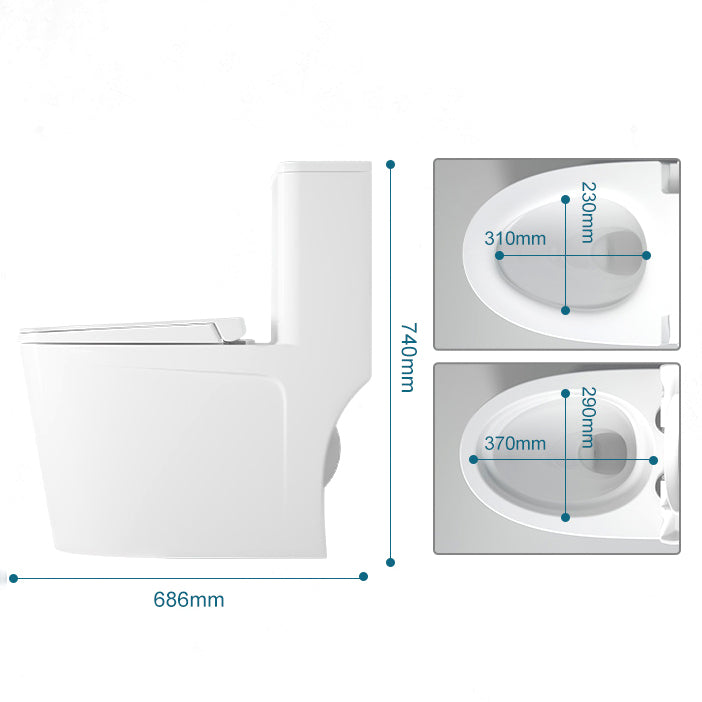 Modern Siphon Jet Toilet Bowl White Bidet Toilet with Seat for Bathroom Clearhalo 'Bathroom Remodel & Bathroom Fixtures' 'Home Improvement' 'home_improvement' 'home_improvement_toilets' 'Toilets & Bidets' 'Toilets' 6177049