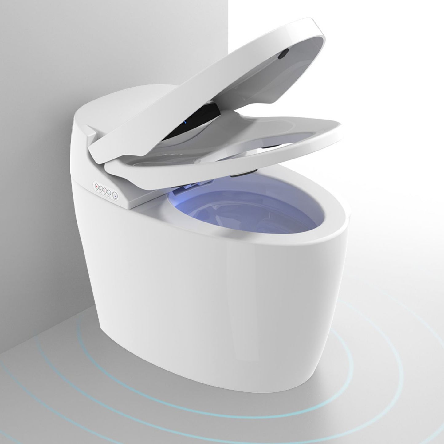 Porcelain Floor Mounted Toilet One-Piece Toilet Modern Toilet Bowl Clearhalo 'Bathroom Remodel & Bathroom Fixtures' 'Home Improvement' 'home_improvement' 'home_improvement_toilets' 'Toilets & Bidets' 'Toilets' 6177067