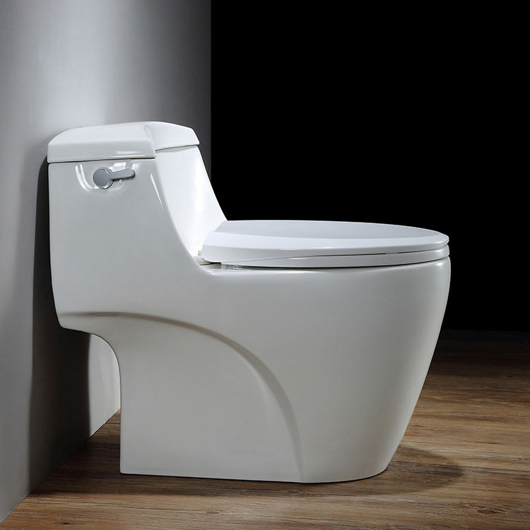 Modern Siphon Jet Toilet Bowl Cotton White Bidet Toilet with Seat for Bathroom 14" Clearhalo 'Bathroom Remodel & Bathroom Fixtures' 'Home Improvement' 'home_improvement' 'home_improvement_toilets' 'Toilets & Bidets' 'Toilets' 6177087
