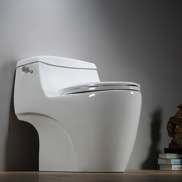 Modern Siphon Jet Toilet Bowl Cotton White Bidet Toilet with Seat for Bathroom 10" Clearhalo 'Bathroom Remodel & Bathroom Fixtures' 'Home Improvement' 'home_improvement' 'home_improvement_toilets' 'Toilets & Bidets' 'Toilets' 6177088