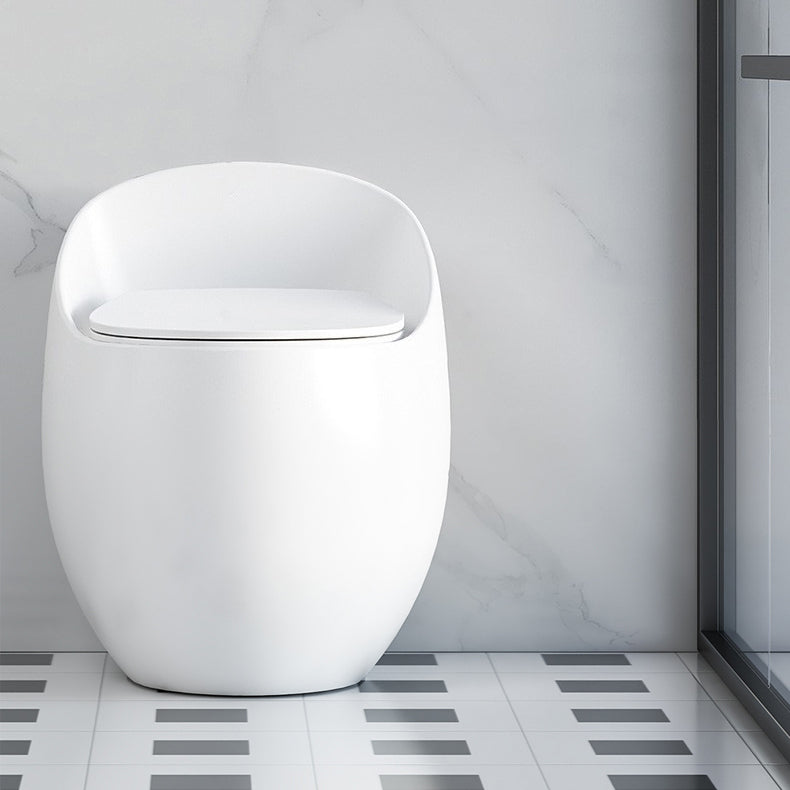 Floor Mount Flush Toilet Modern Concealed Tank One-Piece Toilet with Slow Close Seat Clearhalo 'Bathroom Remodel & Bathroom Fixtures' 'Home Improvement' 'home_improvement' 'home_improvement_toilets' 'Toilets & Bidets' 'Toilets' 6177158