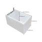Modern Rectangle Bathtub with Drain White Acrylic Soaking Tub Clearhalo 'Bathroom Remodel & Bathroom Fixtures' 'Bathtubs' 'Home Improvement' 'home_improvement' 'home_improvement_bathtubs' 'Showers & Bathtubs' 6182336