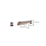 2-Handle Brushed Nickel Widespread Faucet 3-Hole Widespread Bathroom Sink Faucet in Chrome Clearhalo 'Bathroom Remodel & Bathroom Fixtures' 'Bathroom Sink Faucets' 'Bathroom Sinks & Faucet Components' 'bathroom_sink_faucets' 'Home Improvement' 'home_improvement' 'home_improvement_bathroom_sink_faucets' 6184263