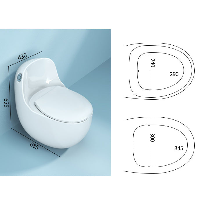 Modern White Siphon Jet Toilet Bowl Floor Mount Flush Toilet with Toilet Seat Clearhalo 'Bathroom Remodel & Bathroom Fixtures' 'Home Improvement' 'home_improvement' 'home_improvement_toilets' 'Toilets & Bidets' 'Toilets' 6191061