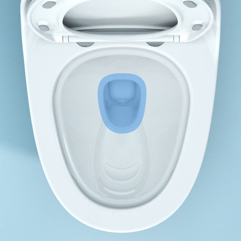 Modern White Siphon Jet Toilet Bowl Floor Mount Flush Toilet with Toilet Seat Clearhalo 'Bathroom Remodel & Bathroom Fixtures' 'Home Improvement' 'home_improvement' 'home_improvement_toilets' 'Toilets & Bidets' 'Toilets' 6191069