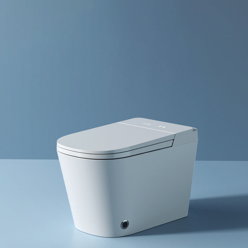 Modern Siphon Jet Toilet Bowl Floor Mount Skirted Toilet with Toilet Seat Clearhalo 'Bathroom Remodel & Bathroom Fixtures' 'Home Improvement' 'home_improvement' 'home_improvement_toilets' 'Toilets & Bidets' 'Toilets' 6191075
